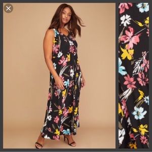 NWT LANE BRYANT CROCHET BACK MAXI DRESS